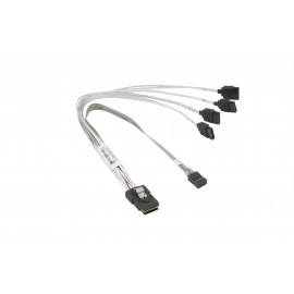 Kabel MiniSAS na 4xSATA 23cm Supermicro CBL-0118L-03