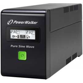 UPS POWERWALKER LINE-INTERACTIVE 800VA 2X 230V SCHUKO, PURE SINE WAVE, RJ11/45 IN/OUT, USB, LCD