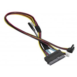 Kabel OCuLink na U.2 PCIE z zasilaniem 45cm Supermicro CBL-SAST-0955