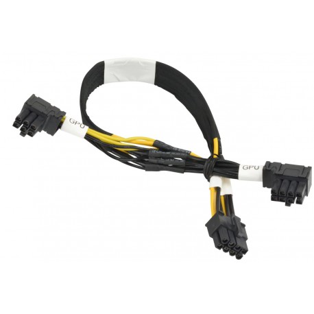 Kabel MBD 8pin na 8pin + 6pin prostokątna wtyczka PCIe 30cm Supermicro CBL-PWEX-0792