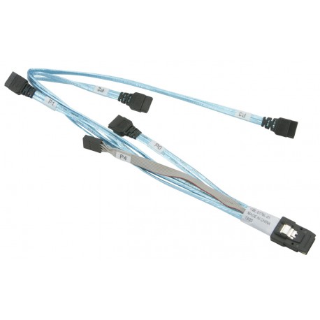 Kabel wewnętrzny IPass na 4x SATA Supermicro CBL-0176L-01