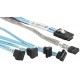 Kabel wewnętrzny MiniSAS na 4x SATA wtyczka prostokątna Supermicro CBL-0288L