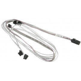 Kabel MiniSAS na 4x SATA wtyczka prostokątna Supermicro CBL-0388L-01