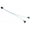 Kabel MiniSAS HD na 2x SATA 23cm Supermicro CBL-SAST-0824