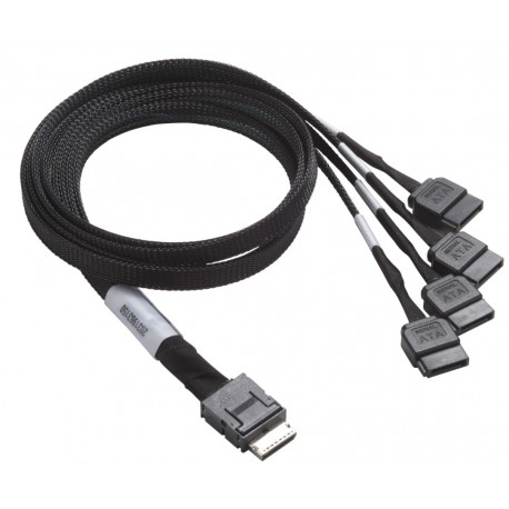 Kabel OCuLink na4x SATA 50cm Supermicro CBL-SAST-0933