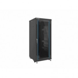 Szafa RACK stojąca 19 cali 27U 600x 600 DRZWI SZKLANE LANBERG FF02-6627M-12B