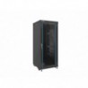 Szafa RACK stojąca 19 cali 27U 600x 600 DRZWI SZKLANE LANBERG FF02-6627M-12B