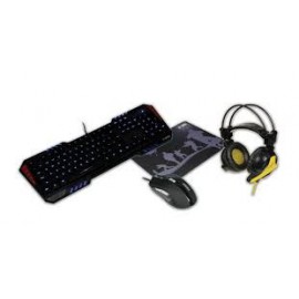 Zestaw klawiatura + mysz + słuchawki + podkładka IBOX IZGSET1