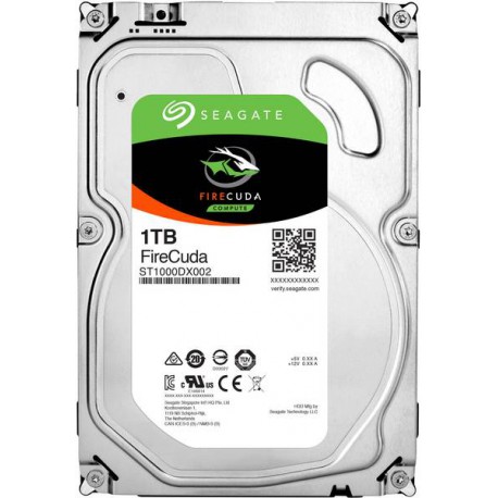 Dysk SSHD Seagate Firecuda ST1000DX002 (1TB 3.5" SATA III 64 MB 7200 obr/min)